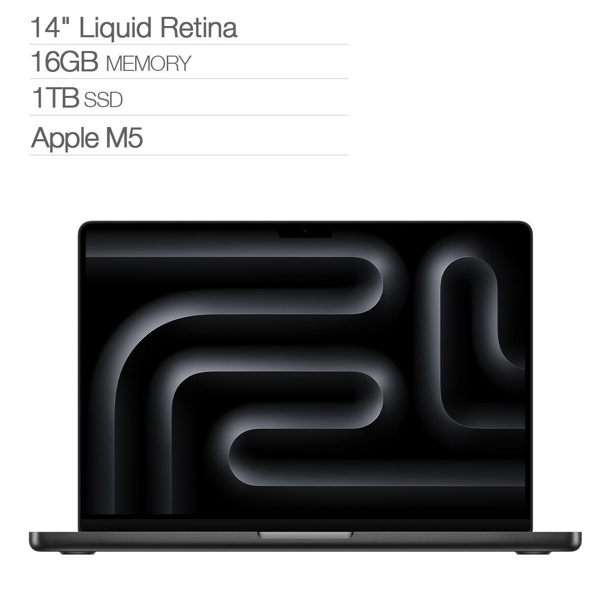 Apple 14 吋MacBook Pro M5晶片10核心CPU 10核心GPU 16GB 1TB SSD