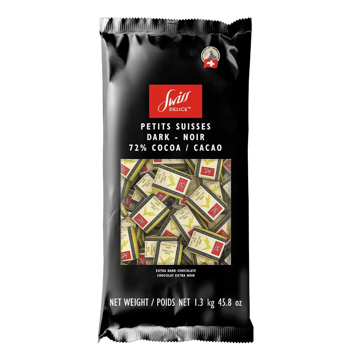 Swiss Delice 72% 黑巧克力 1.3公斤 - 1