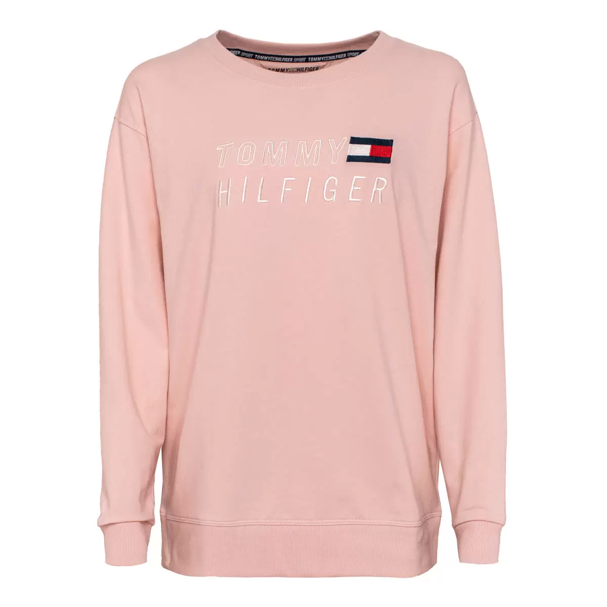 Tommy Hilfiger 女長袖圓領上衣粉#1612677-PNK｜Costco好市多必買推薦