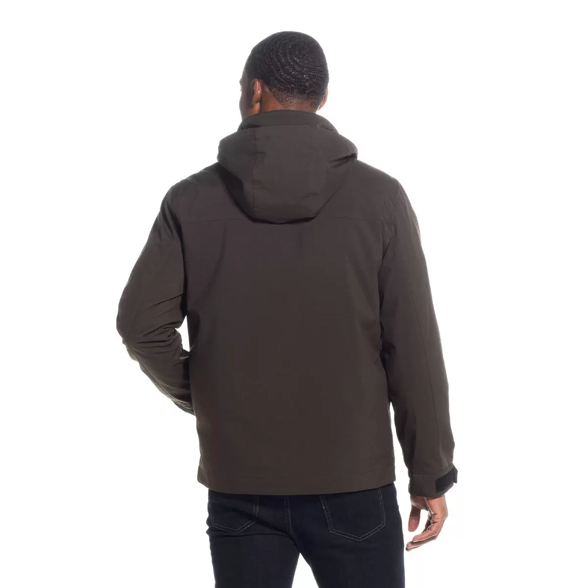 Weatherproof 男三合一防風連帽外套 深棕