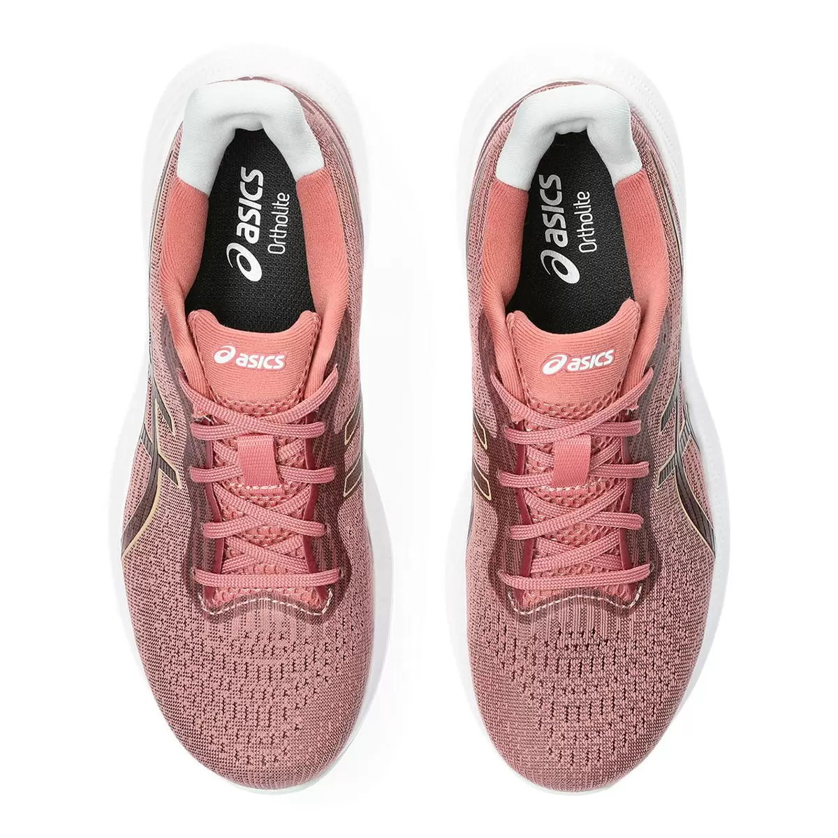 Asics 女慢跑鞋 粉白 23.5公分