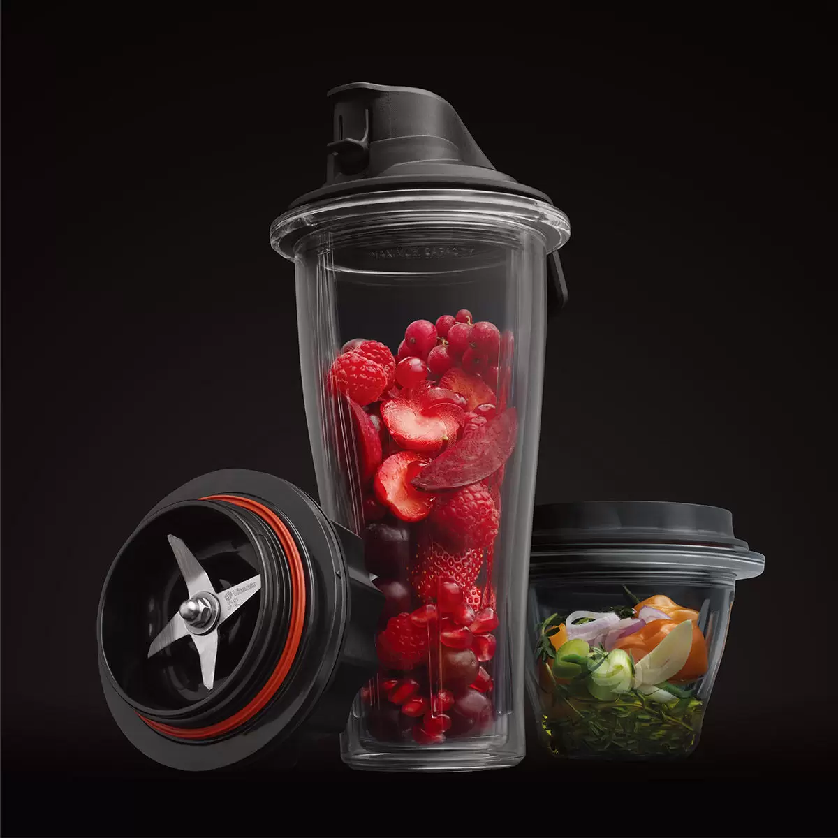 Vitamix Ascent 超跑級調理機 A2500i 附專用杯碗組 紅