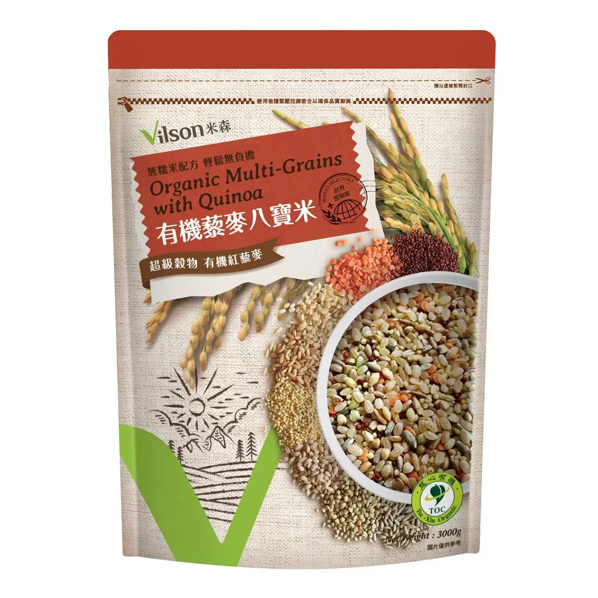 米森 有機藜麥八寶米 3 公斤 - 1