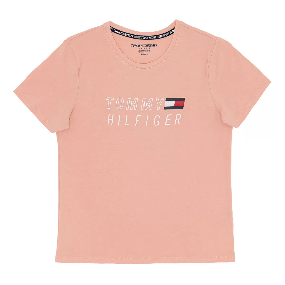 Tommy Hilfiger 女圓領短袖上衣 粉紅 M