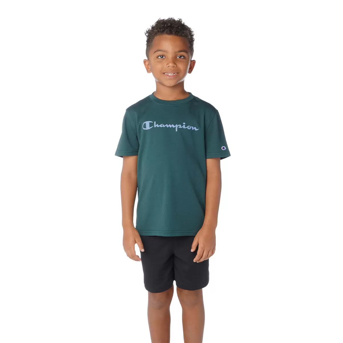 Champion 男童短袖T恤兩件組 綠 L