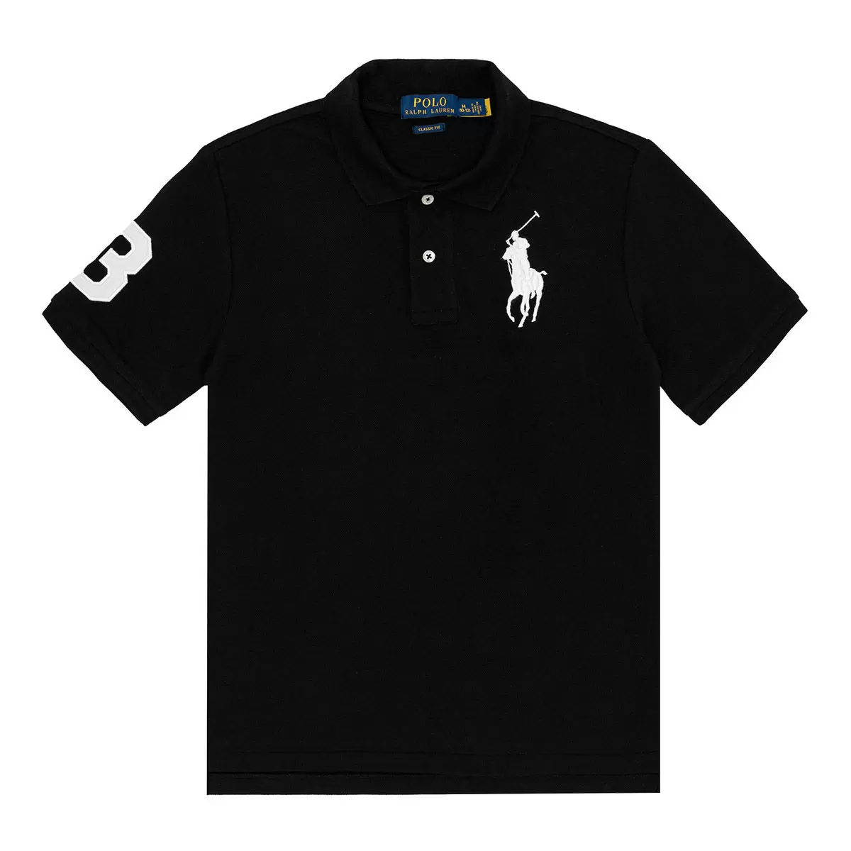 Polo Ralph Lauren 男童短袖Polo衫 黑 M