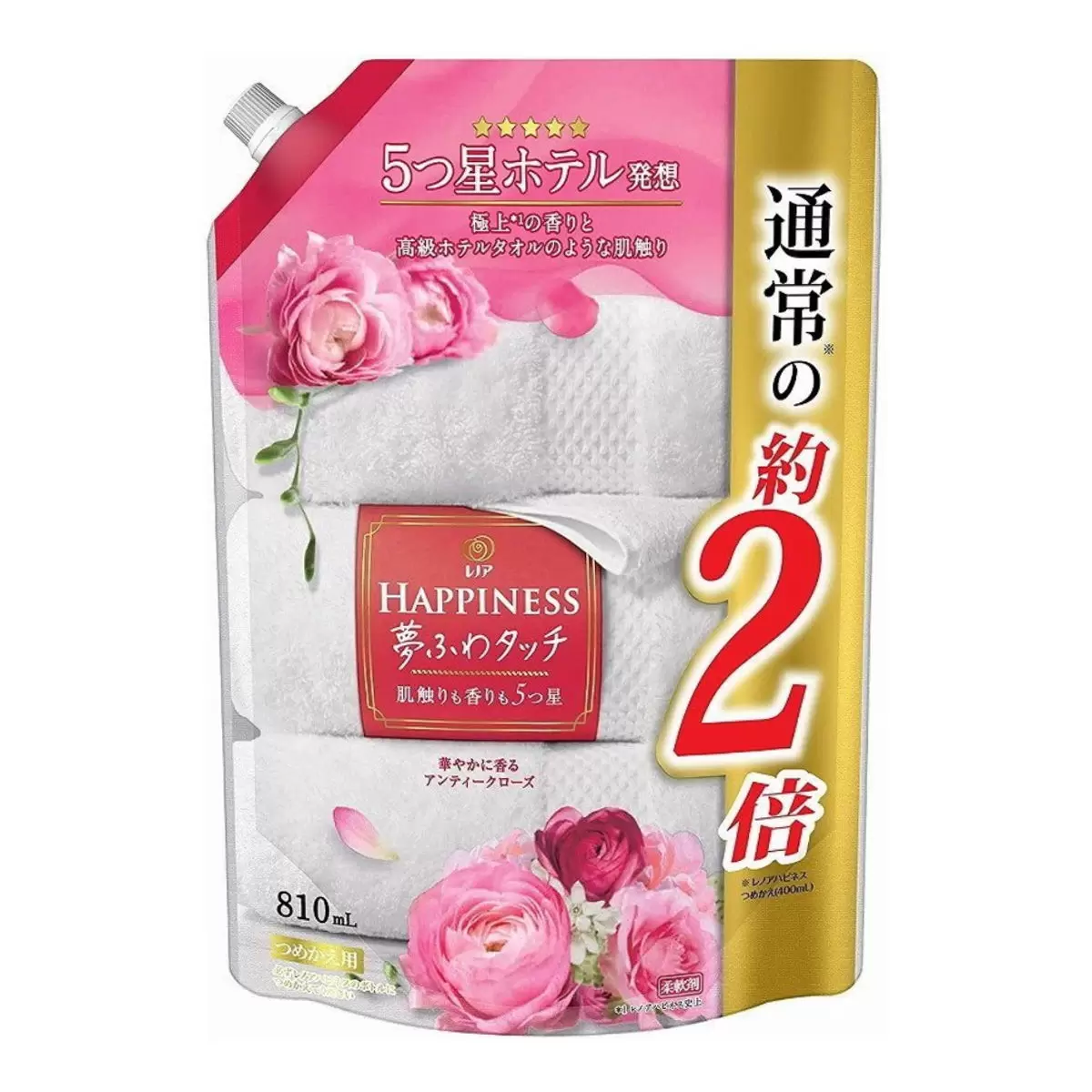 Lenor 衣物柔軟精補充包 玫瑰花香 810毫升 X 4入