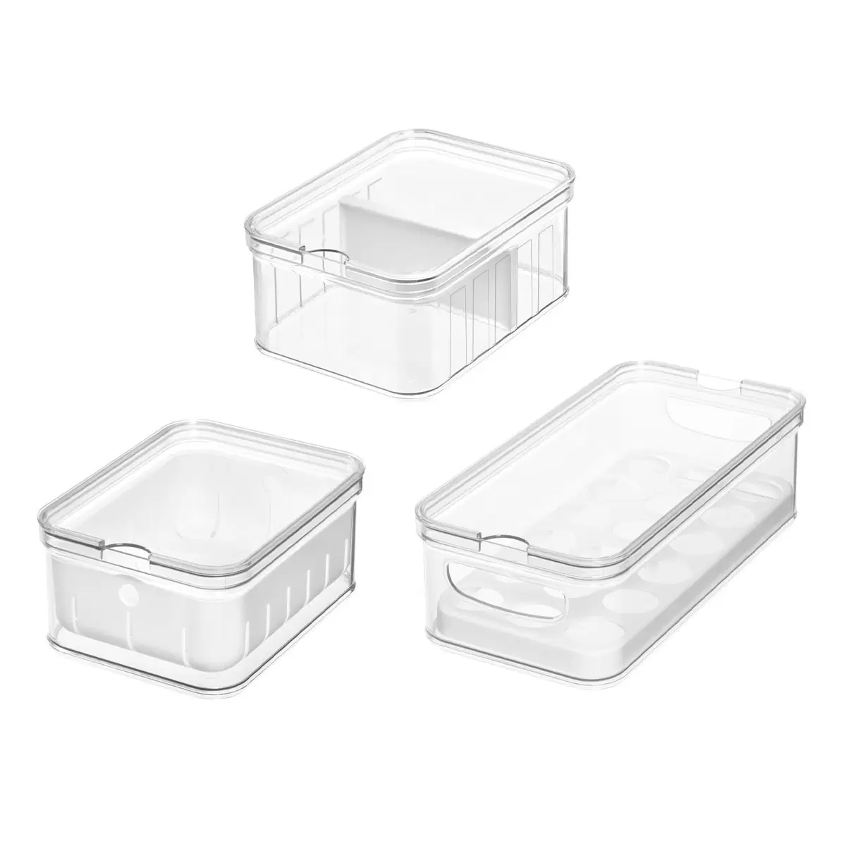 iDesign 萬用冰箱收納盒 3件組