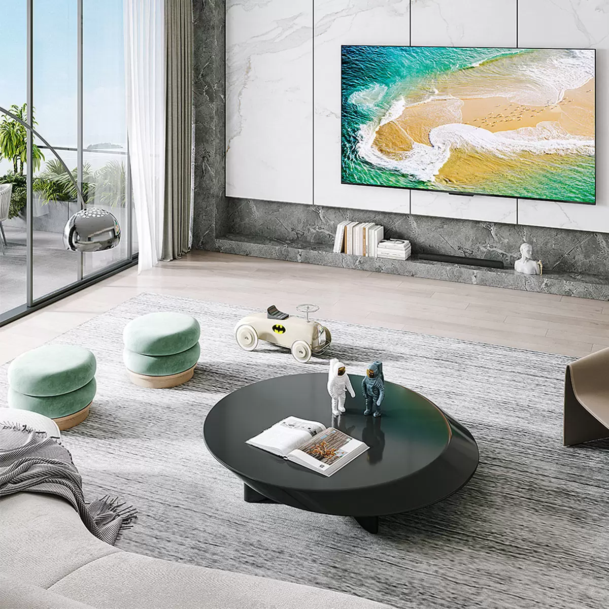 TCL 55吋 4K Mini LED Google TV 量子智能連網液晶顯示器不含視訊盒 55C835