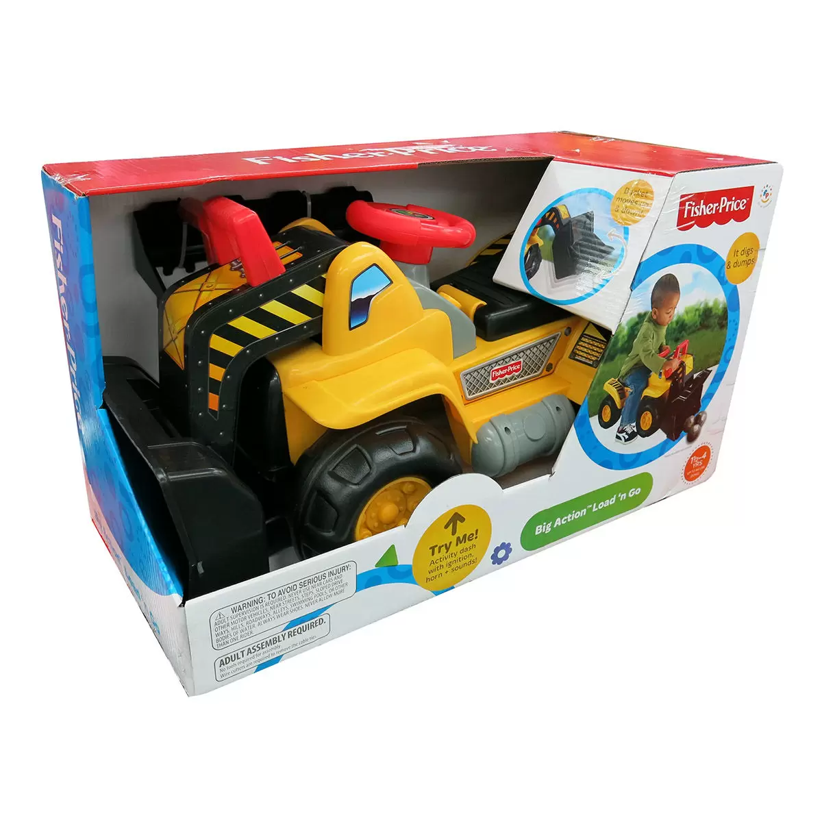 Fisher-Price 工程車造型嚕嚕車 推土機