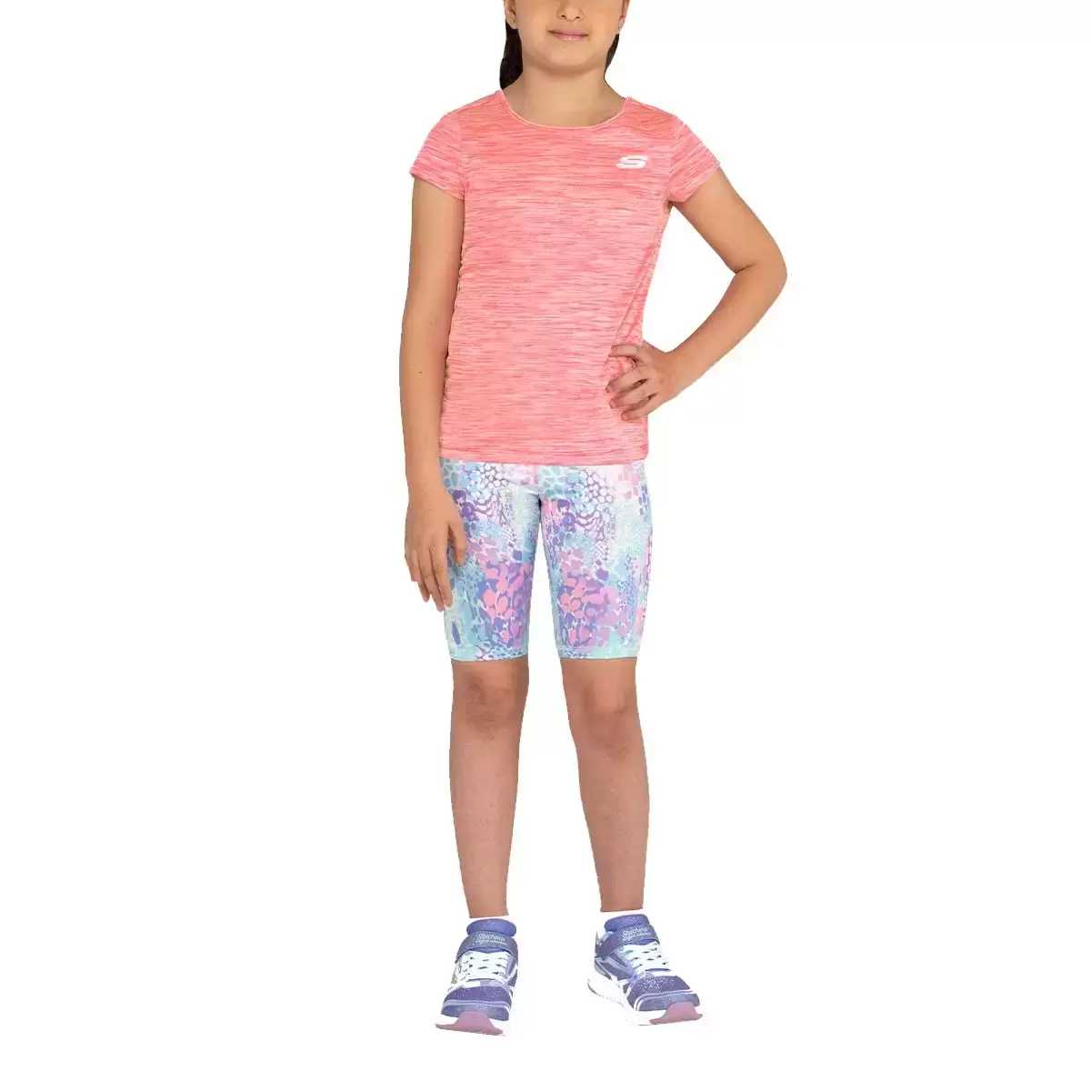 Skechers 兒童運動服飾 三件組 粉色組 7T