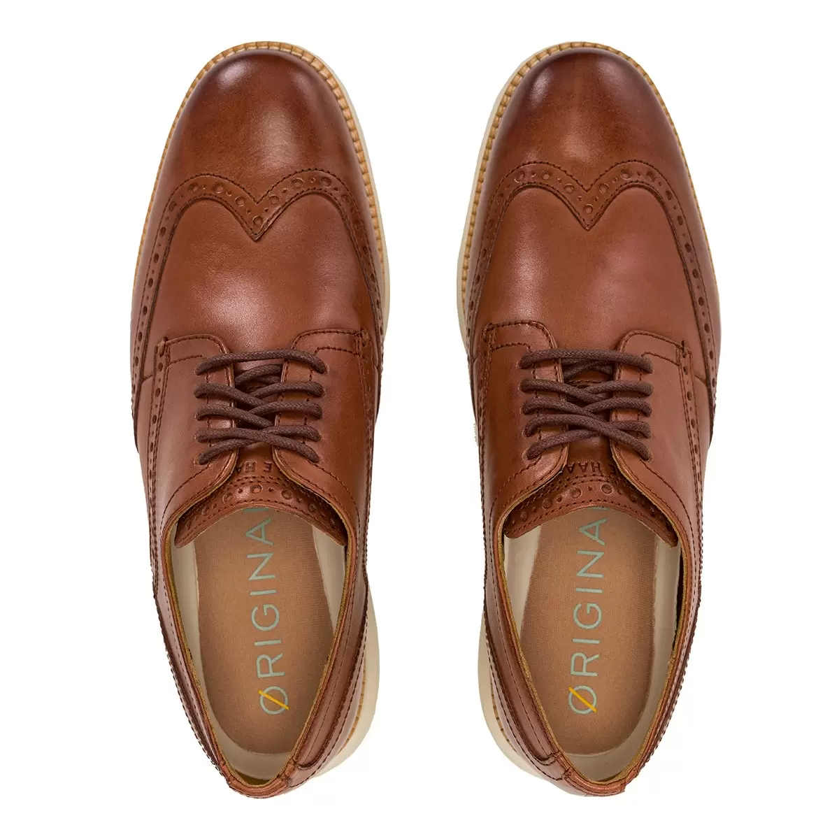 Cole Haan 男雕花牛津皮鞋 咖啡