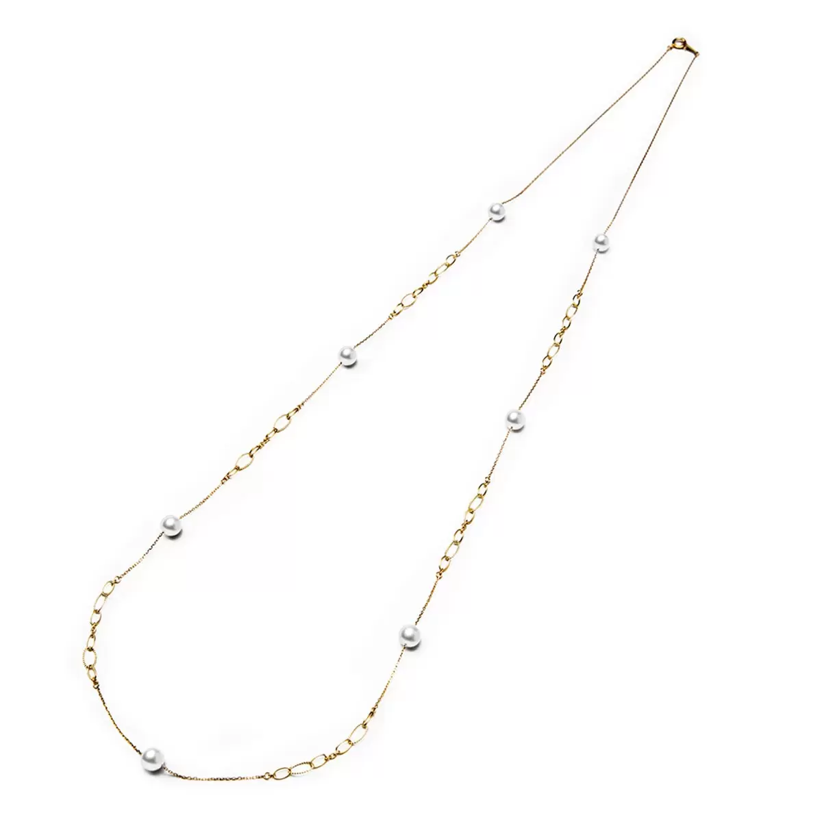 Tokyo Pearl 18K黃K金 6.5公釐 - 7.0公釐 Akoya 珍珠項鍊