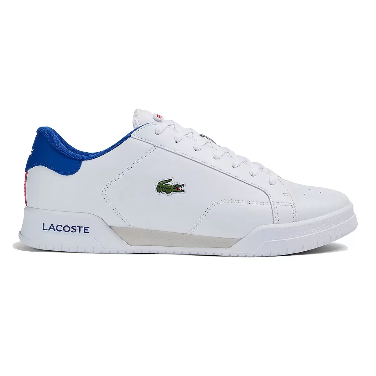 Lacoste 男皮革運動鞋 白藍