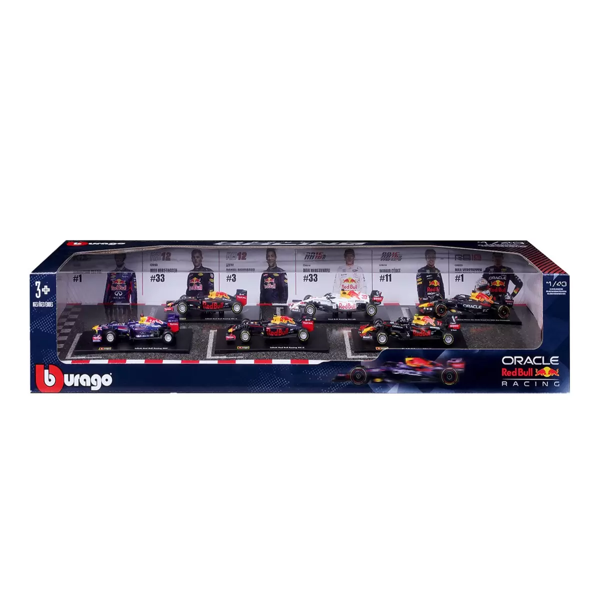 Bburago 1:43 F1 賽車收藏模型車 6入組 多種款式選擇
