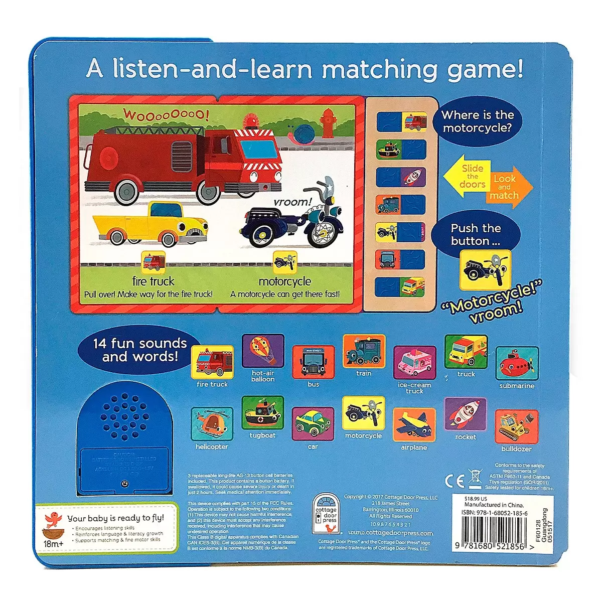 Slide And Sound Book 有聲書 外文書 Beep! Honk! Zoom! - 2