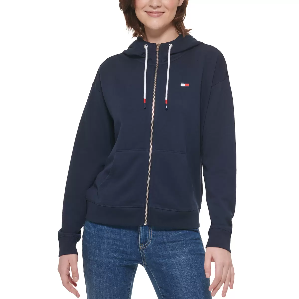 Tommy Hilfiger 女連帽外套 深藍 XL