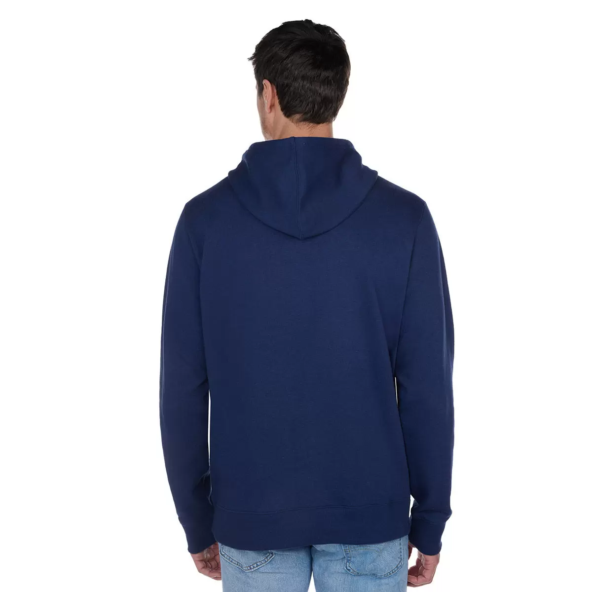 Champion 男刷毛連帽上衣 深藍 S