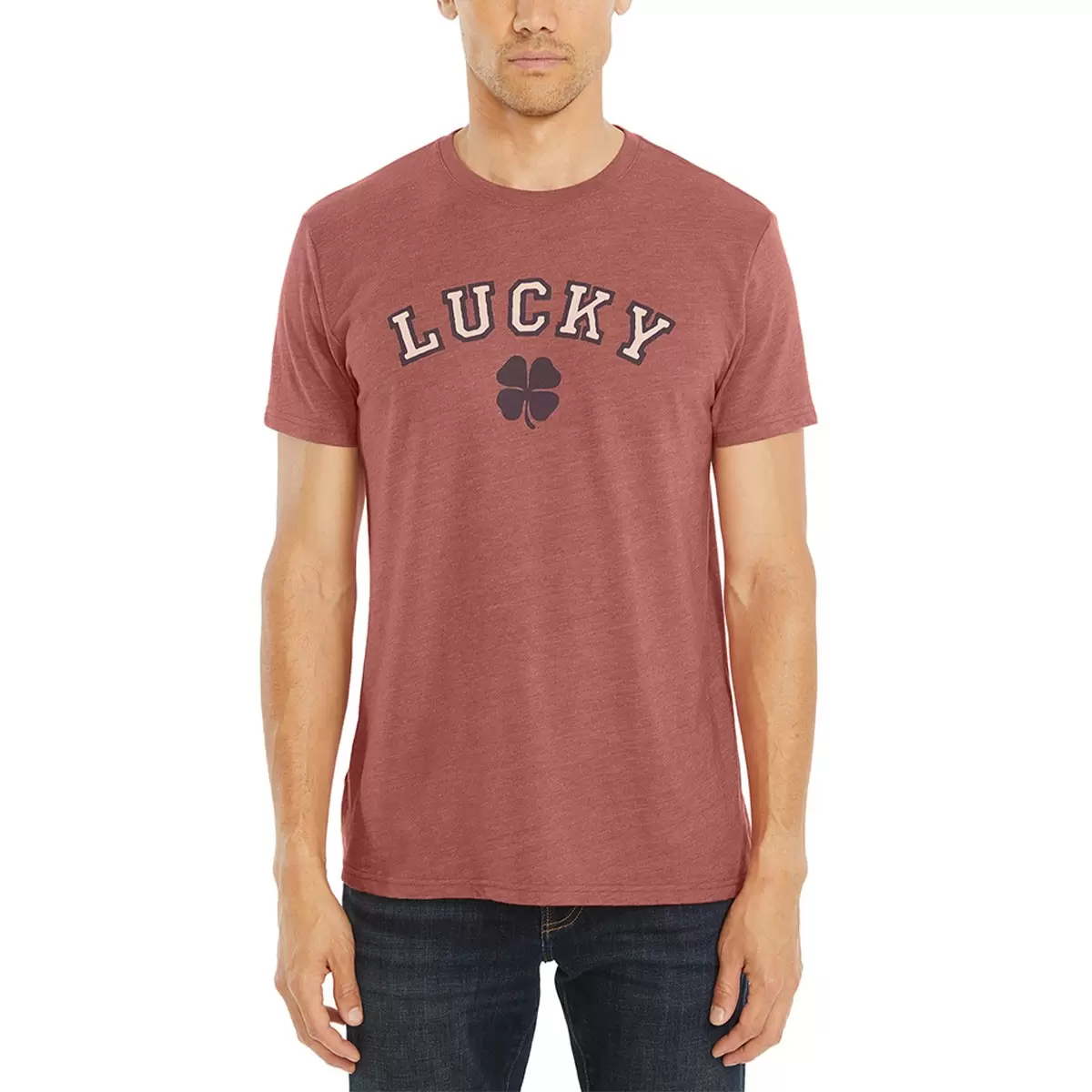 Lucky Brand 男短袖上衣 紅 L