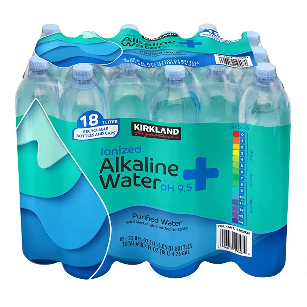 Kirkland Signature 科克蘭 鹼性離子水 1公升 X 18瓶