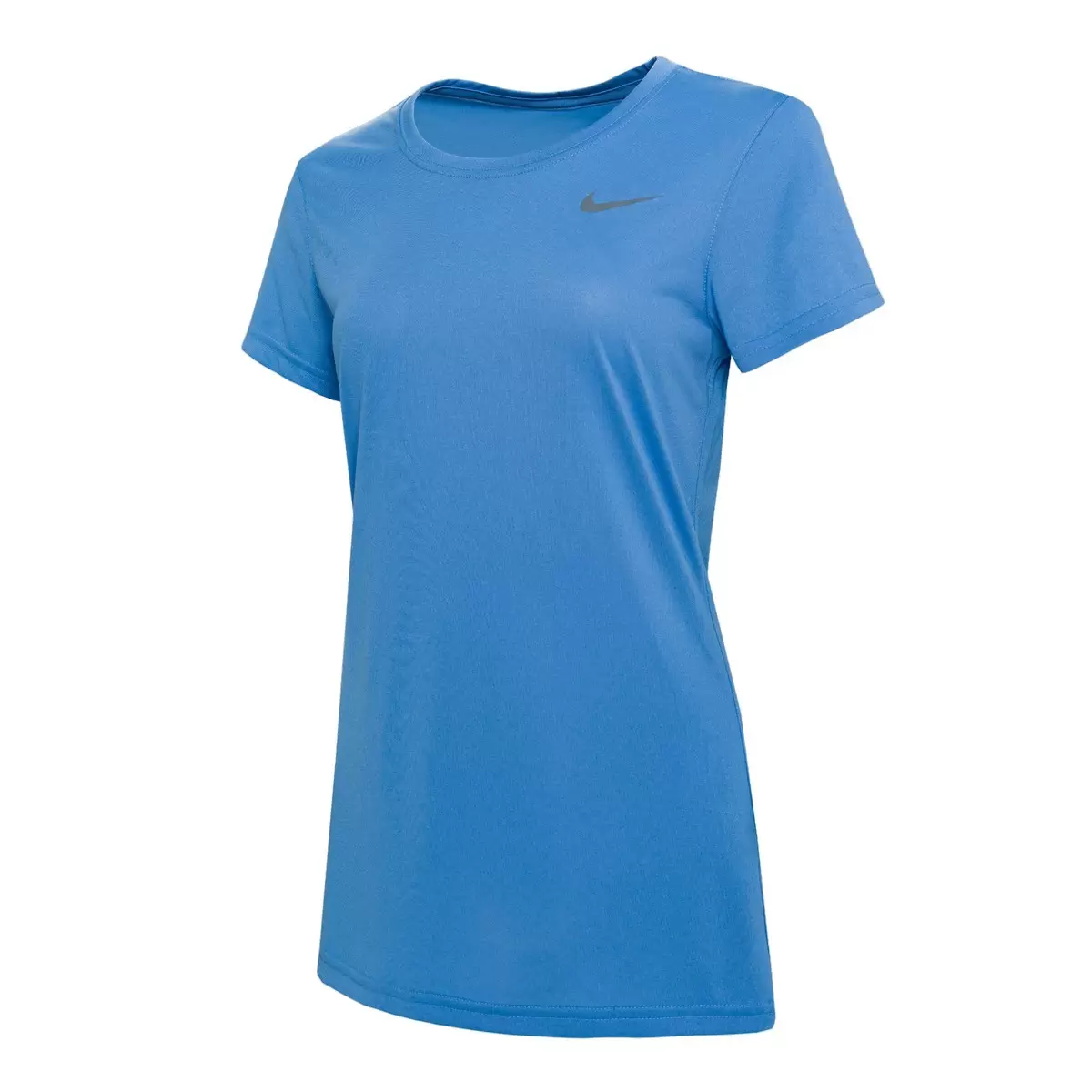 Nike 女圓領短袖上衣 淺藍 M