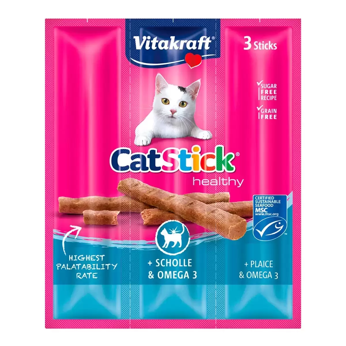 Vitakraft 貓快餐肉條雙口味 6公克 X 84入