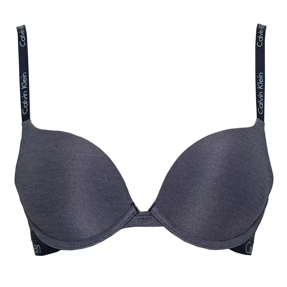 Calvin Klein 女舒適軟鋼圈內衣兩入組 白色 & 深藍色 32B