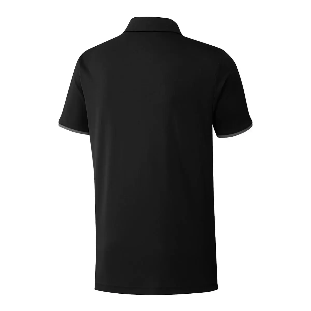 Adidas Golf 男短袖橫條Polo衫 黑