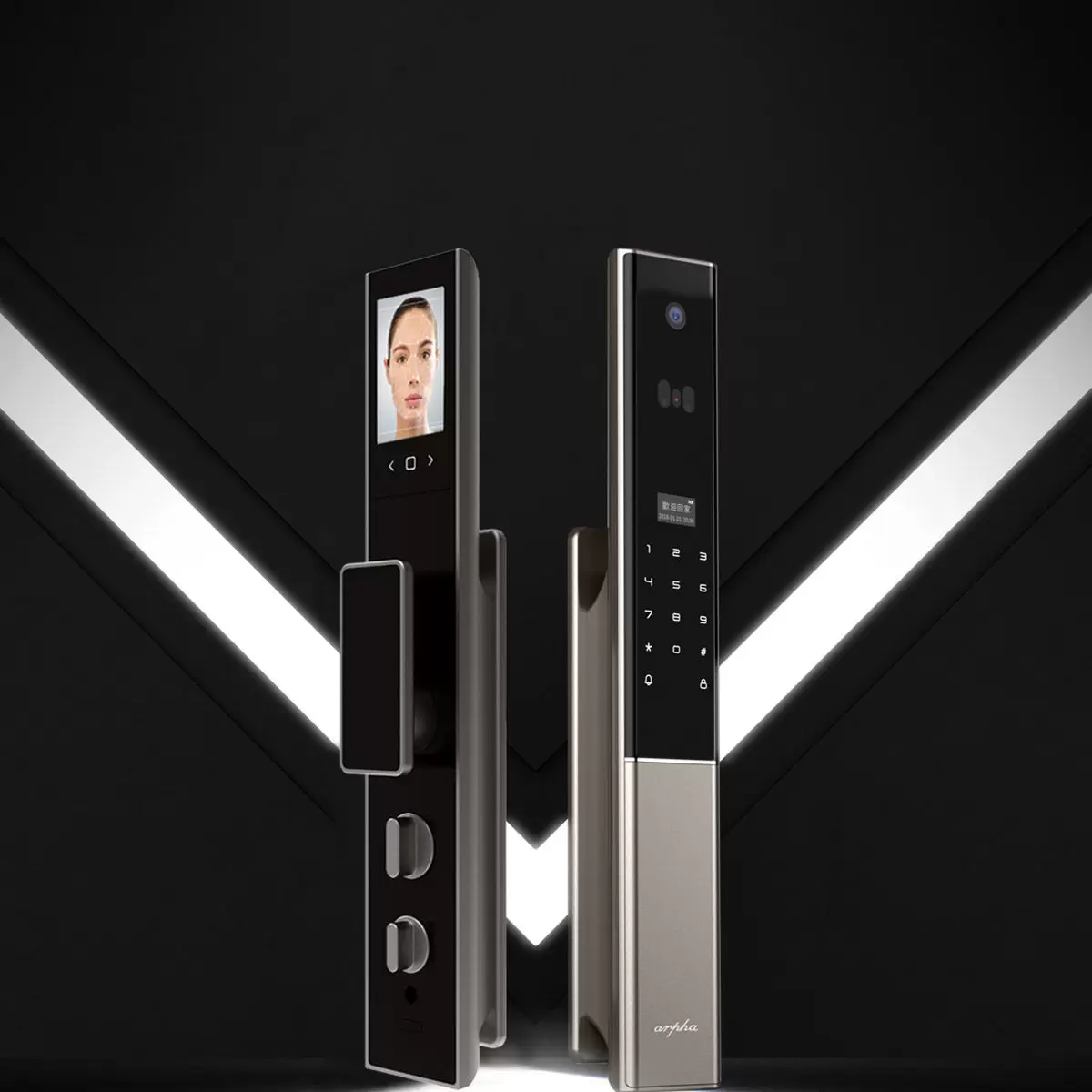arpha Q1 3D人臉識別全自動智能門鎖