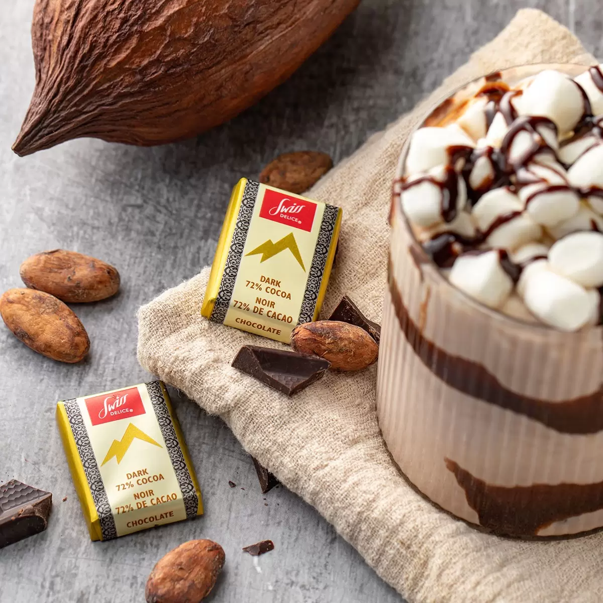 Swiss Delice 72% 黑巧克力 1.3公斤 - 5