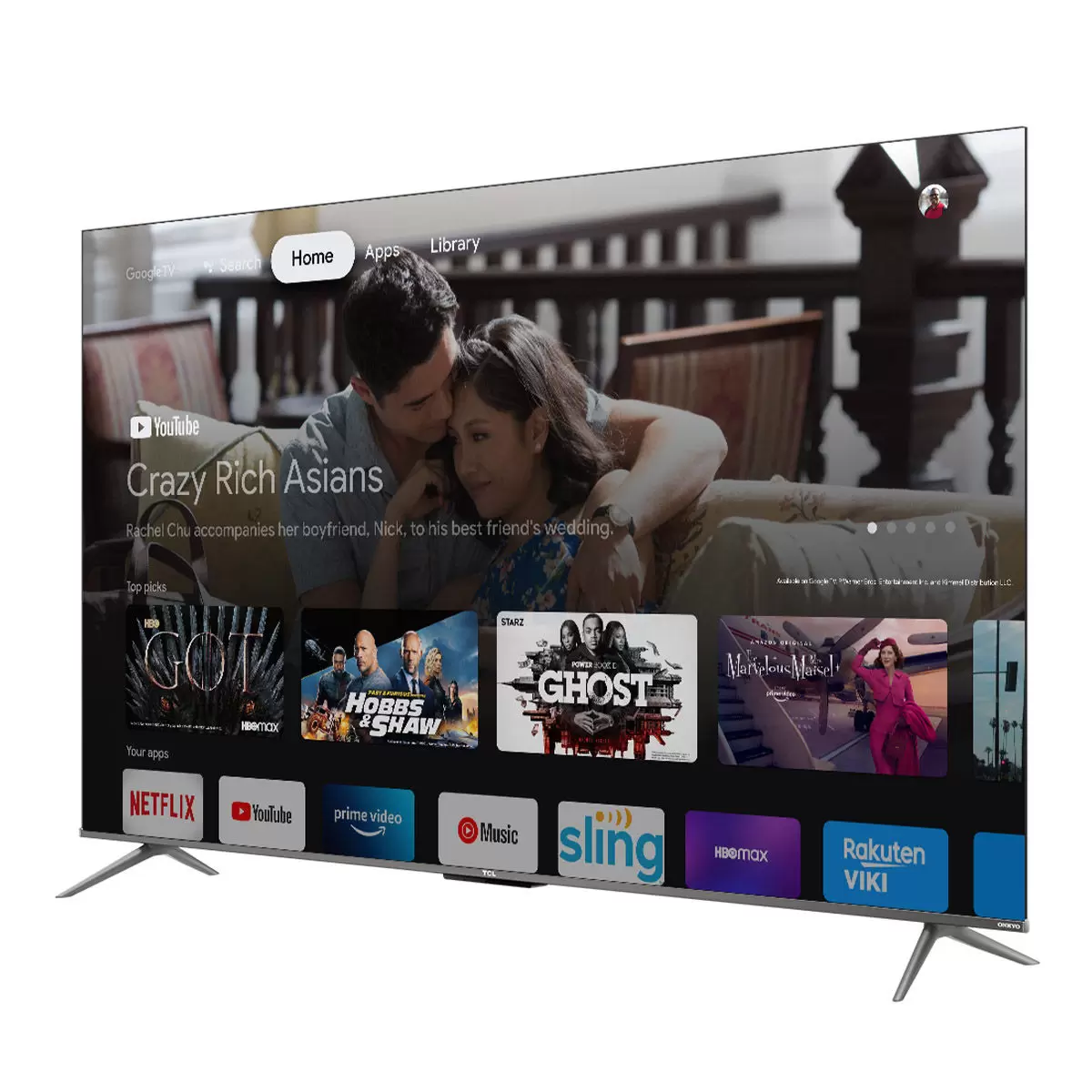 TCL 50吋 4K QLED Google TV 量子智能連網液晶顯示器不含視訊盒 50C635