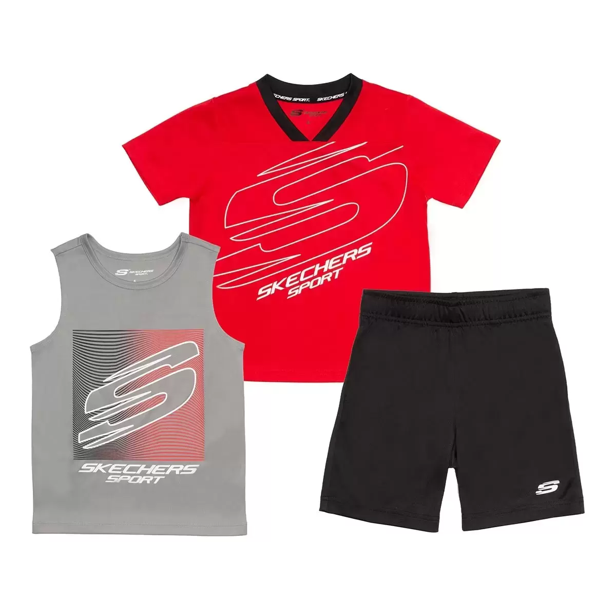 Skechers 兒童運動服飾 三件組