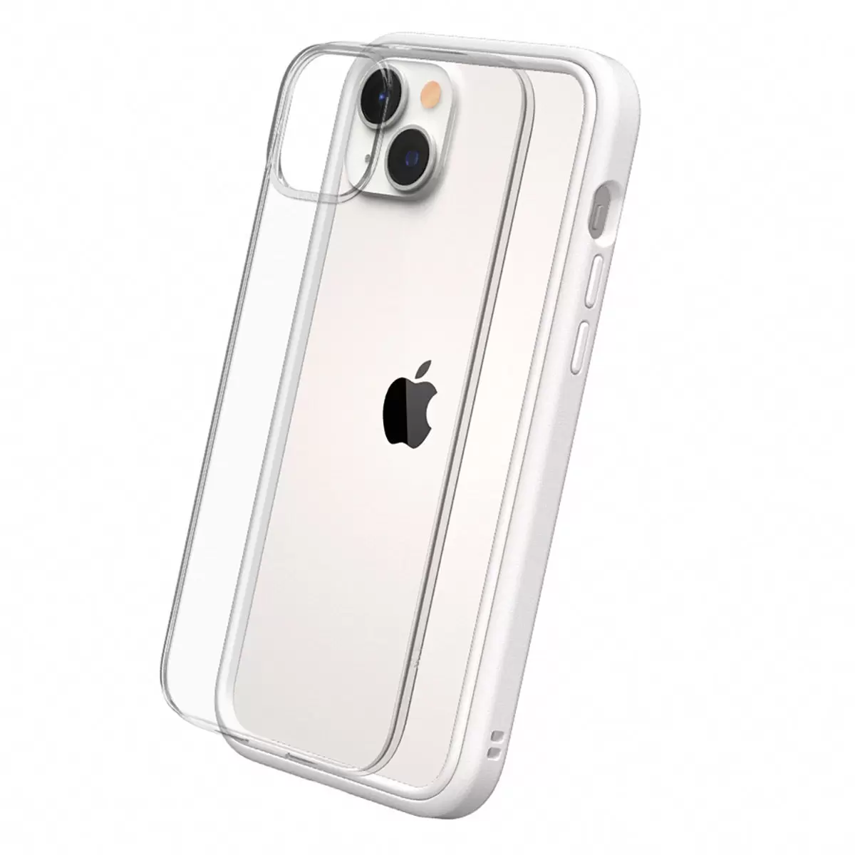 犀牛盾 iPhone 14 Plus MOD NX 防摔手機殼 + 9H 3D滿版螢幕玻璃保護貼 白