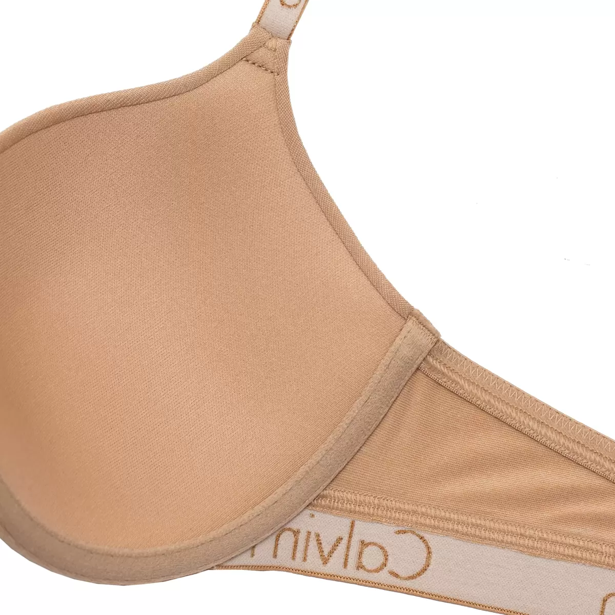 Calvin Klein 女舒適軟鋼圈內衣2入組 黑色 & 裸色 34D