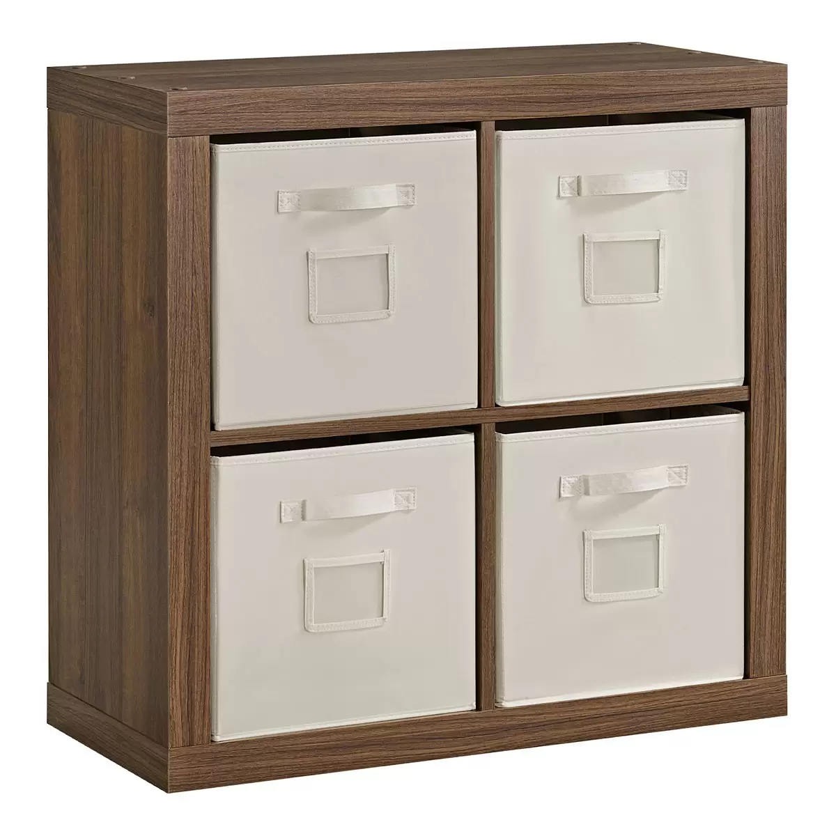 Bayside Furnishings 四格櫃2入 附8個儲物籃