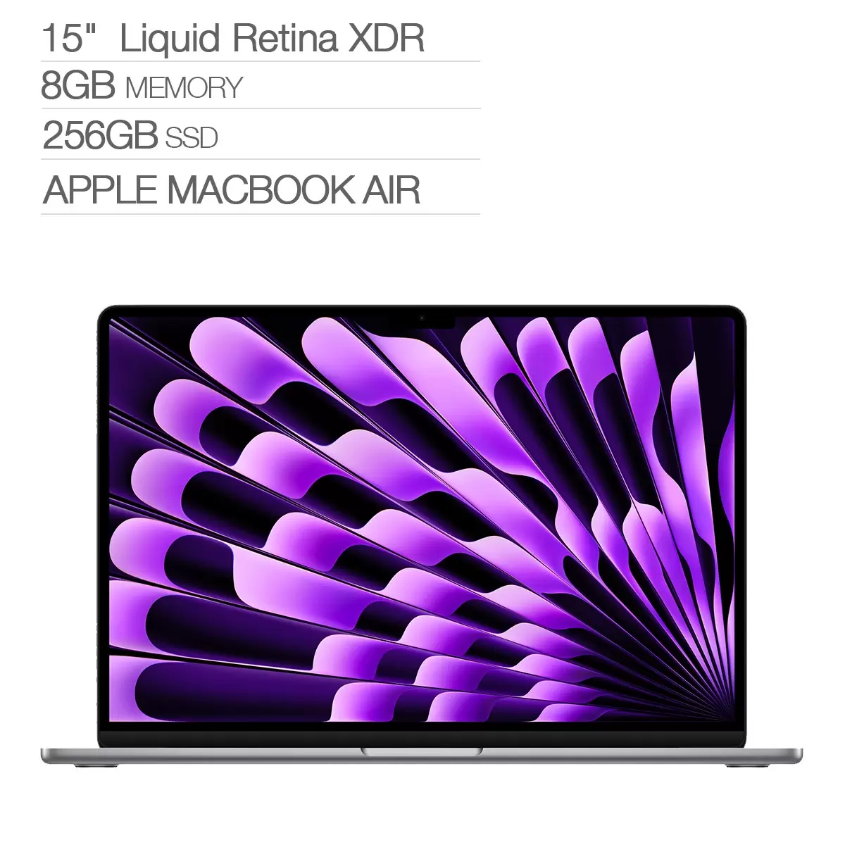 Apple MacBook Air 15吋 配備 M2晶片 8核心 CPU 10核心 GPU 8GB 256GB SSD 太空灰色