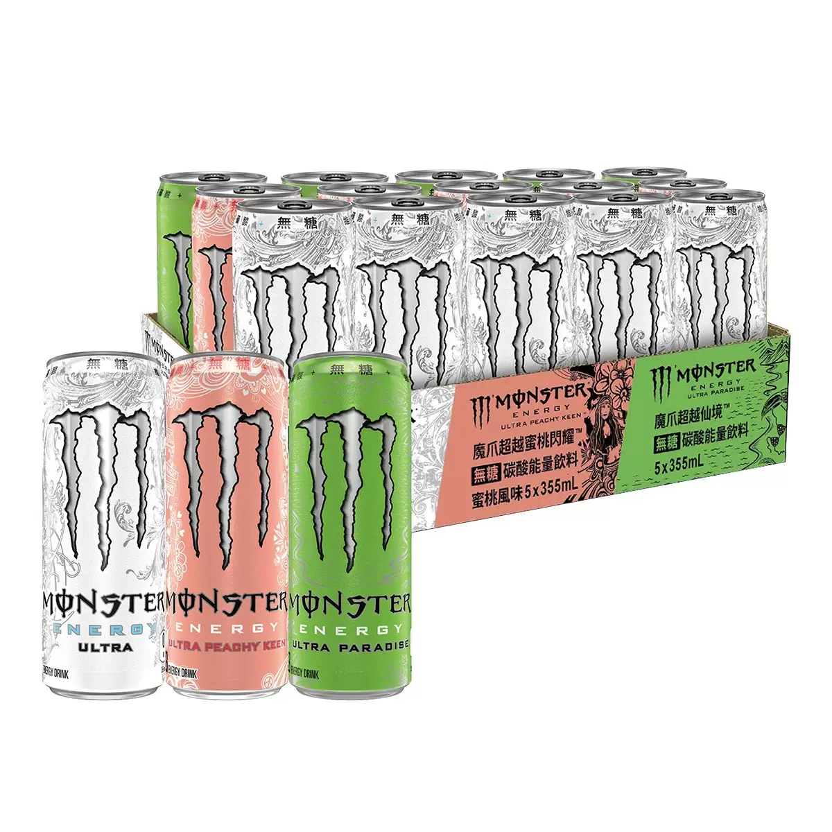 魔爪 超越無糖能量飲混搭包 355毫升 X 15入 - 1