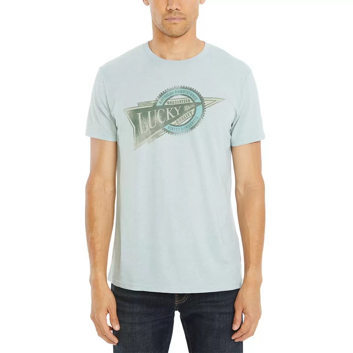 Lucky Brand 男短袖上衣 綠 XL