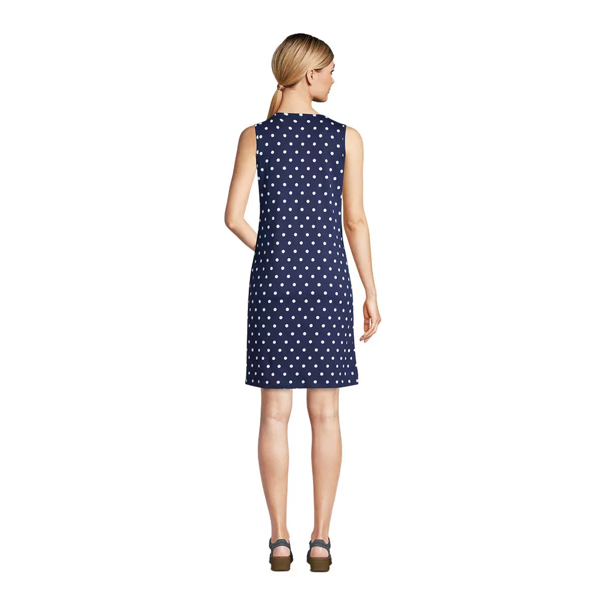LANDS' END 女連身洋裝 深藍 M