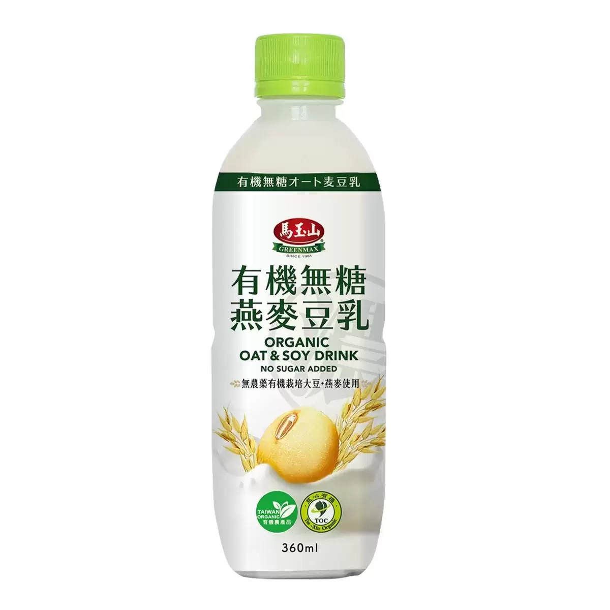馬玉山 有機無糖燕麥豆乳 360毫升 X 12入