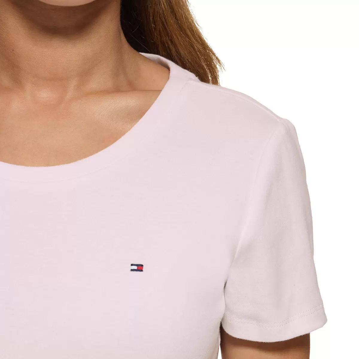Tommy Hilfiger 女短袖Logo上衣 粉 S