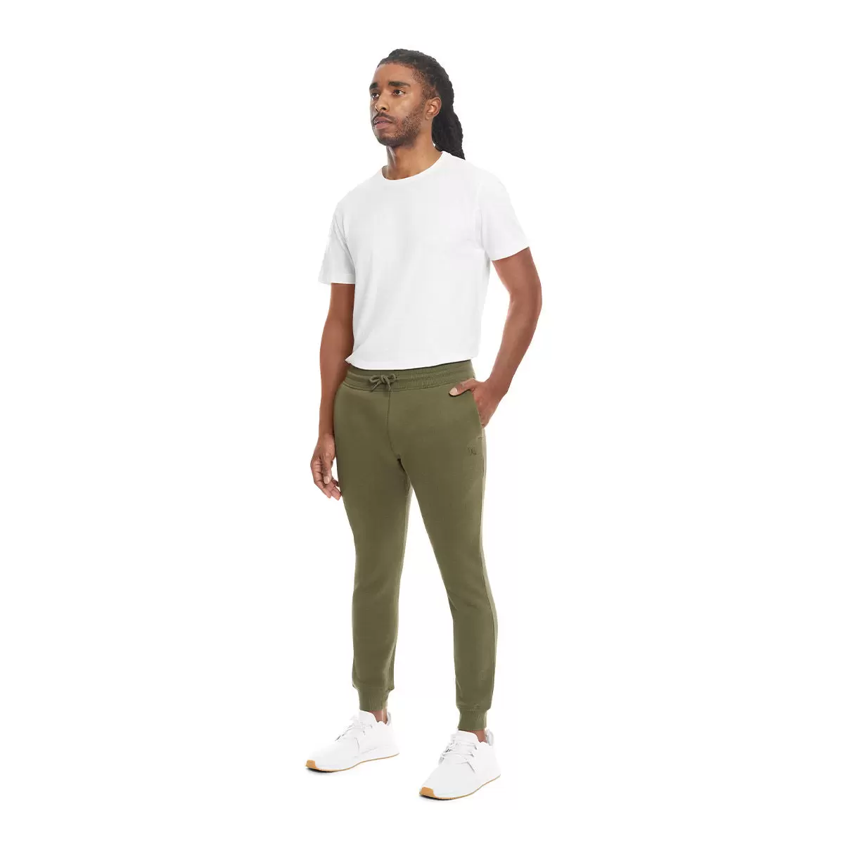 Hurley 男刷毛長褲 綠