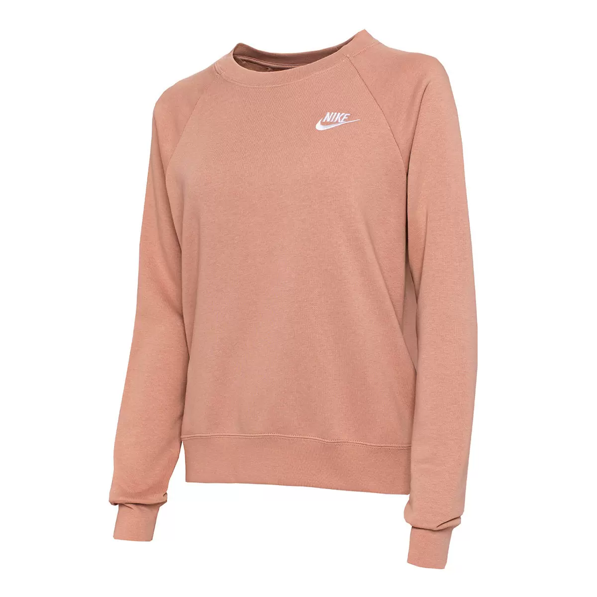 Nike 女圓領長袖上衣 粉 M