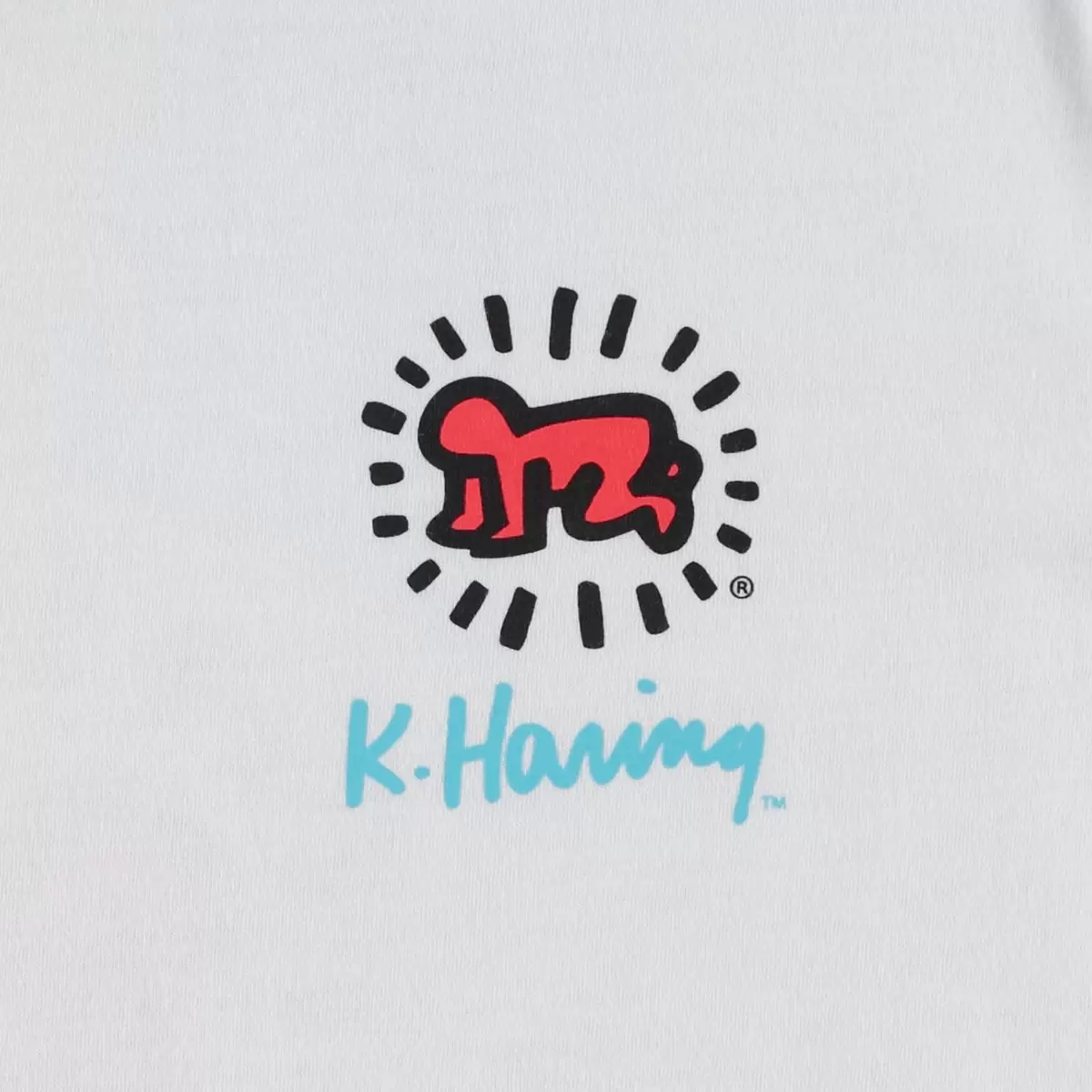 Keith Haring 女塗鴉短袖上衣 白 S