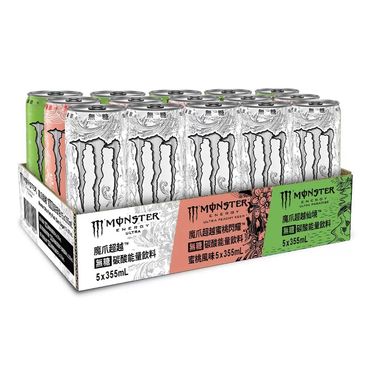 魔爪 超越無糖能量飲混搭包 355毫升 X 15入 - 2