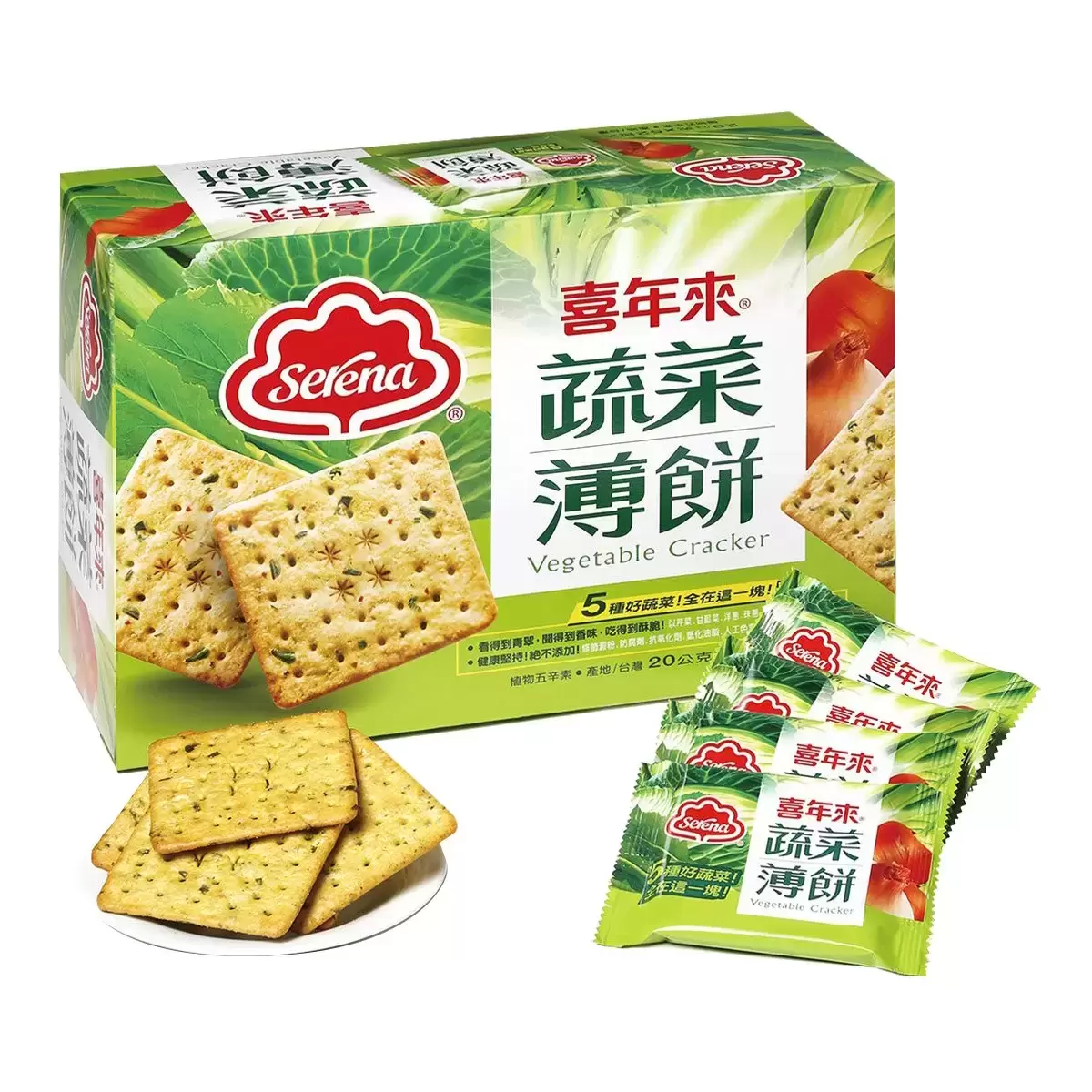 喜年來 蔬菜薄餅 20公克 X 52入