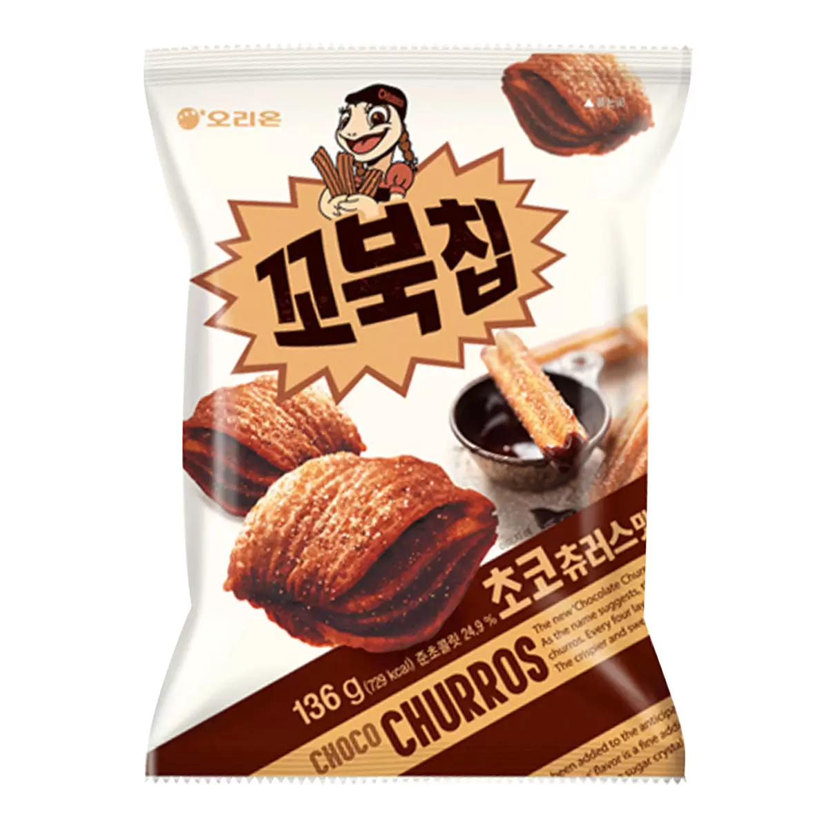 好麗友 烏龜脆片巧克力口味 136公克 X 6入