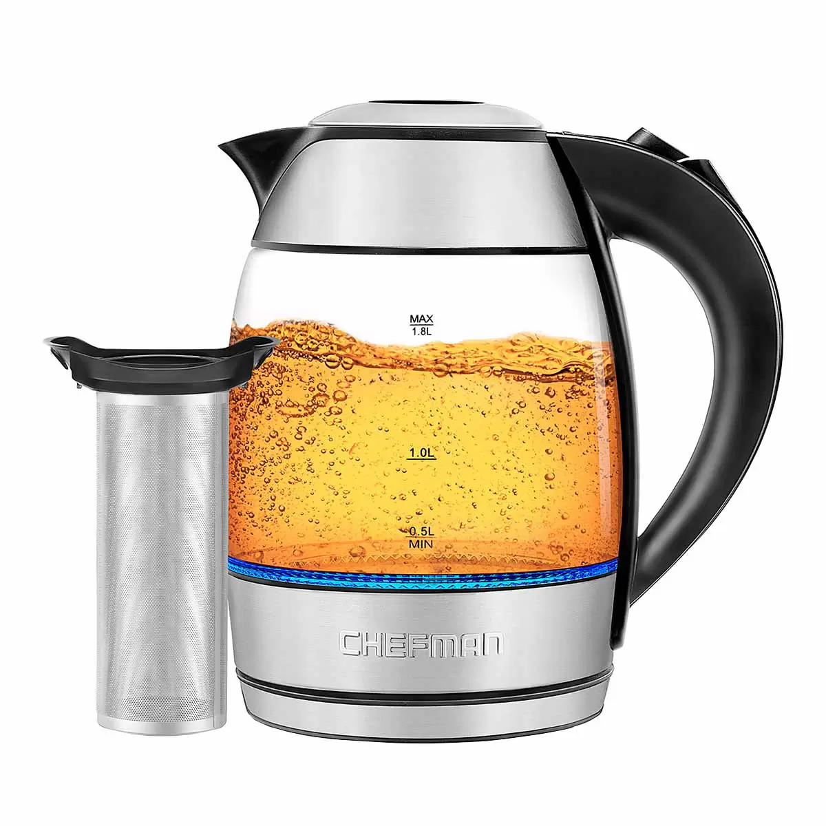 Chefman 玻璃電茶壺 1.8公升 RJ11-17-TI