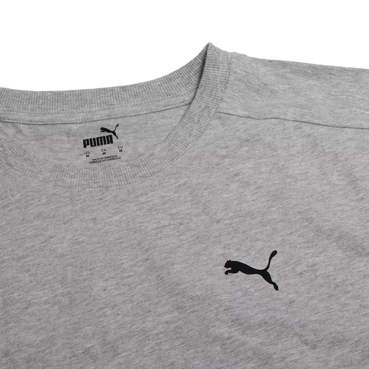 Puma 男短袖上衣 淺灰 S