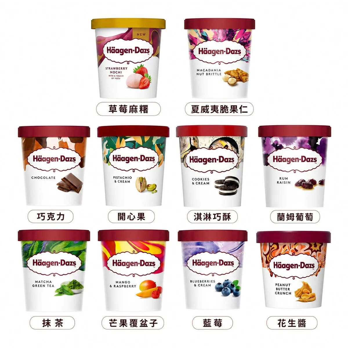 哈根達斯 冰淇淋自由配 5入組 (請於訂單備註口味) - 2